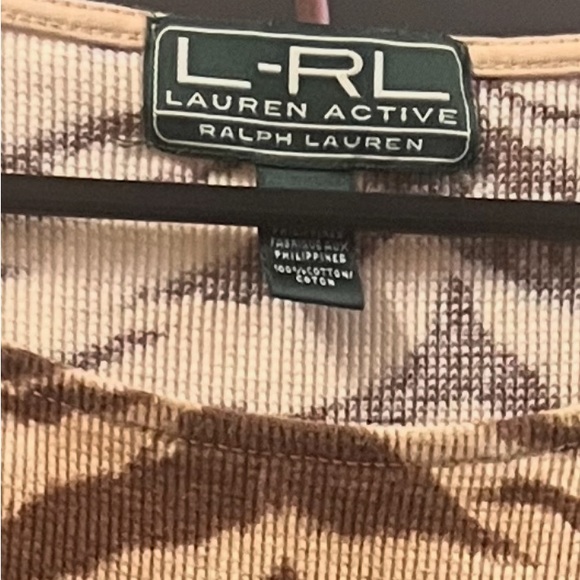 Ralph Lauren Tan and Brown Zebra Print Hoodie 2-piece Set - Picture 4 of 4